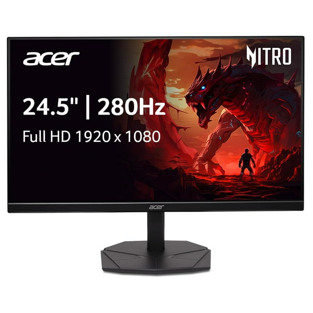 Monitor acer Nitro KG251Q Z1biIP de 24,5 pulgadas, FHD, 280 Hz, AMD FreeSync