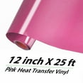 thumbnail image 5 of HTVRONT 12" x 25FT Pink HTV Vinyl Iron on Heat Transfer Vinyl for All Cutter Machine, 5 of 9