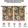 thumbnail image 2 of Blackout Kids Curtains,Pioneer Flower Floral Print Pattern Childrens Insulated Curtains Set Of 2,Bedroom Essentials,Toddler Room Decor 42"x54", 2 of 5