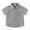 Grey, variant on WOYY Boys Plaid Button Down Shirt Short Sleeve Casual Shirt Summer Classic Shirt