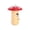 🥝 White_Hot#974, variant on Natural Wood Outdoor Hanging Birdhouse White Nesting Box 4.7 in • Garden Backyard Birds Shelter • Weather Resistant • Easy Hang Clean Design