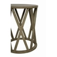Décor Therapy Cedrick Round Wood Accent Table, Brown