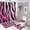 style-921, variant on 4 Pcs Shower Curtain Sets Shower Curtain And Rugs Shower Curtain Set Pink And Black Zebra Print Waterproof Personality Pattern Bath Curtain Jungle Animal for Bathroom Decor Set