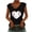 Black, variant on DailyTrove Women's Baseball Heart Print Sleeveless Tank - Casual V-Neck Top, Cute for Sports Fans & Outings