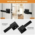 thumbnail image 2 of Door Handles Black Heavy Duty Interior Door Handle for Bedroom & Bathroom, Keyless Privacy Door Levers, Modern Square Door Handles,2 Pack, Matte Black Finish, 2 of 9