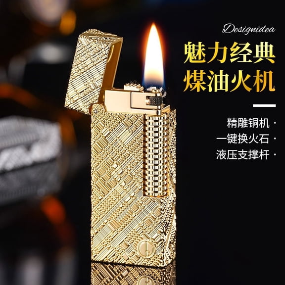 Kerosene lighter, Top Metal Pocket Lighter Daily Use, Sold Without Fuel.