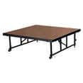thumbnail image 3 of National Public Seating  16-24 in. Adjustable 4 x 4 ft. Transfix Stage Platform, Black Carpet, 3 of 5