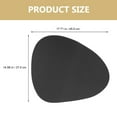 thumbnail image 2 of ORDDIART 1Set Table Mat Black Pu Material Heat Resistant For Dining Table, 2 of 8