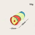 thumbnail image 3 of Cat Tunnel Toy with Hanging Ball - Collapsible Rainbow Play Tunnel for Cats, Self-Entertainment, Exercise, Indoor/Outdoor Use, 3 of 5