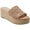 Light Natural, variant on Womens Bashina Woven Slip On Platform Sandals