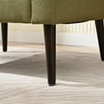 thumbnail image 4 of Accent Chair,Fabric Armchair Club Chair Single Chair Upholstered Arm Chair with Solid Wood Legs for Living Room/Bedroom,Olive Green, 4 of 7