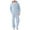 02 Light Blue, variant on Fewfanhot Mens Sweatsuits 2 Piece Set 2 Piece Casual Outfits Crewneck Sweatshirt Tracksuit & Joggers Sweatpants Sweatsuit Set