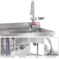 thumbnail image 4 of AKDSteel Stainless Steel Utility Sink – Free Standing Single Bowl with Faucet, Hot & Cold Water Pipes, Ideal for Laundry Room, Garage, Farm, 4 of 7