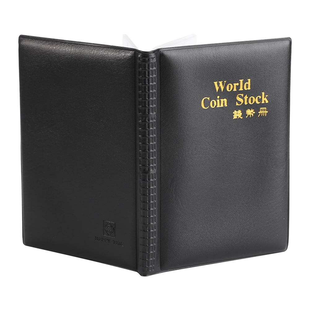 Kritne Coin Album, 120 Pockets 10 Pages World Coin Storage Folder Album
