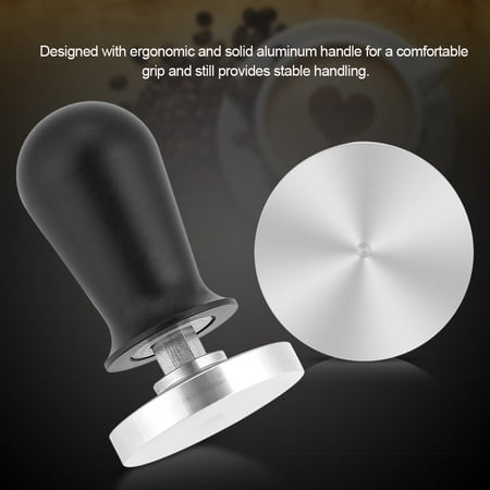 

Tebru Espresso Coffee Tamper 58mm/51mm Stainless Steel Coffee Tamper Flat Base Espresso Beans Press Tool