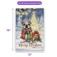 thumbnail image 5 of Merry Christmas Bulldog Snowy Winter with Gifts Tree Decorations Garden Flag 12x18in Double Sided Dog Lover Gifts Idea Outdoor Decor - 12020, 5 of 5