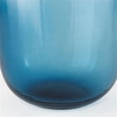 thumbnail image 6 of Maklaine Modern / Contemporary Tall Blue Glass Brass Top Vase, 6 of 10