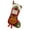 C, variant on PuSpu 45x28cm Fabric Xmas Stocking 1pc Multicolor Santa Snowman Reindeer Print Holiday Mantel Tree Decor Family Party Favor Reusable Seasonal Accent