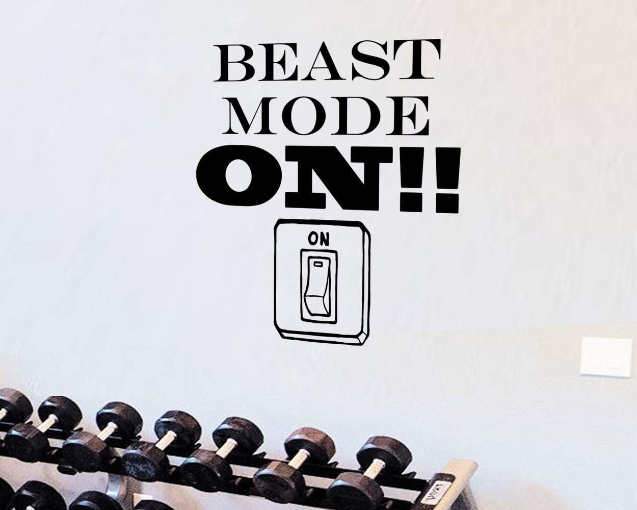 Details about   Lift Beast Fitness Motivation Quote Wall Sticker Vinyl Wall Art Decals Home Gym 