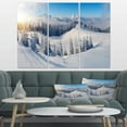 thumbnail image 3 of Designart Winter Mountains Panorama Canvas Wall Art, 3 of 4