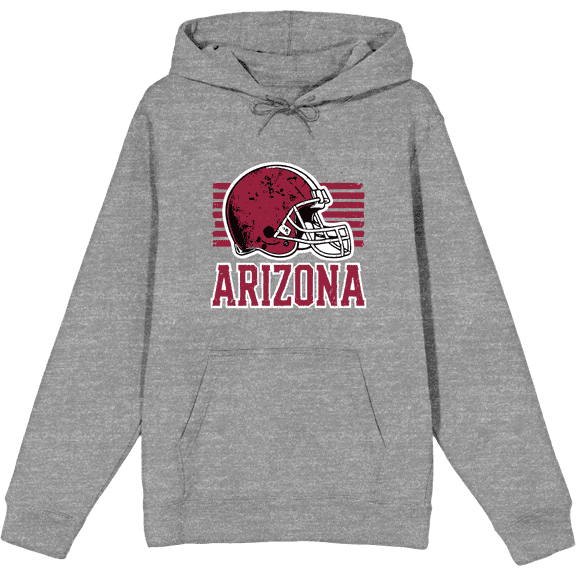 Phoenix Football Adult Heather Gray Long Sleeve Hoodie-Small