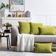thumbnail image 3 of Juego de 2 fundas de almohada de color verde Chartruse de 18 x 18 pulgadas, estilo rústico, decorativas, cuadradas, para sofá o decoración del hogar, 3 of 5
