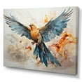 thumbnail image 2 of Designart "Blue Dove Winged Messenger Geometric I" Animals Canvas Art Print, 2 of 5