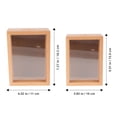 thumbnail image 2 of FONDOTIN 2Pcs Money Box For Cash Saving Wooden Photo Frame Tip Box Multi, 2 of 5