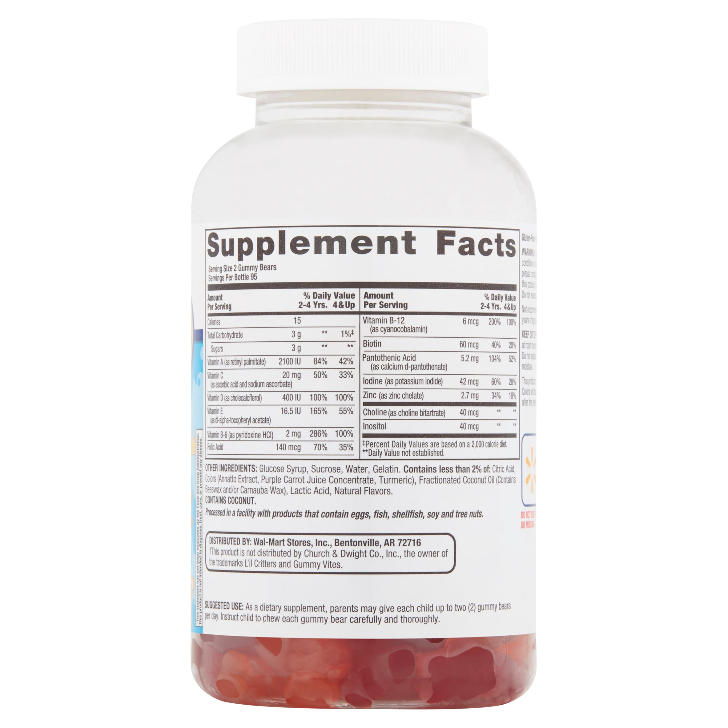 Equate Children's Multivitamins Gummies, 190 Count