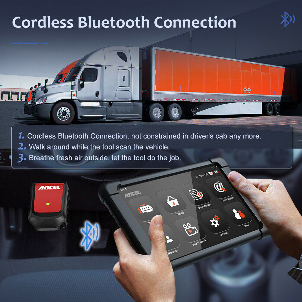 Buy ANCEL X6 HD Professional Truck Diagnostic Tablet Heavy Duty Truck