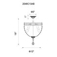 thumbnail image 4 of CWI Lighting Brass 3 Light Bowl Flush Mount With Antique Brass Finish, 4 of 4