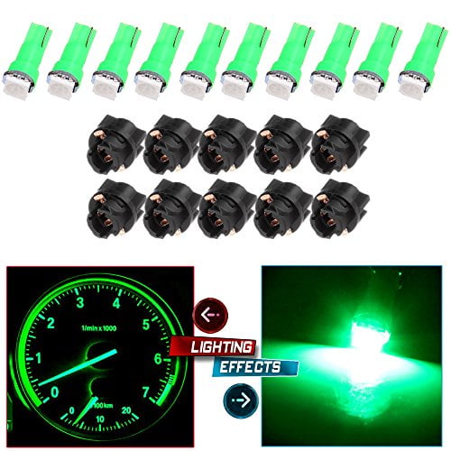 cciyu 20X T5 Vert Led 1-5050 SMD Tableau de Bord Tableau de Bord Jauge Instrument Panneau Jauge Groupe de Lumière