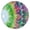 Colorful Tie Dye-2, variant on Colorful Tie Dye Pattern Round Fitted Tablecloth with Elastic Edge,Dining Table Cover Waterproof,Outdoor Round Tablecloth for Camping,Dining,Indoor and Outdoor
