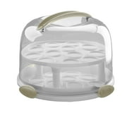 Better Homes & Gardens Round Cake Carrier with Clear Plastic Cover, 13 Diameter, Dishwasher Safe, Best Used for Leftover Storage and Party Transportation