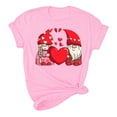 thumbnail image 4 of ICHUANYI Women's Shirts Valentine's Day Love Print T-shirt Short Sleeve Crew Neck Tops Cloth New Trending, 4 of 5