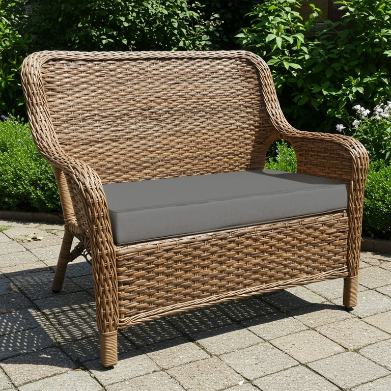 Outdoor Bench 54 X 17 Bench Cushion Blazing Needles 54-inch By 19