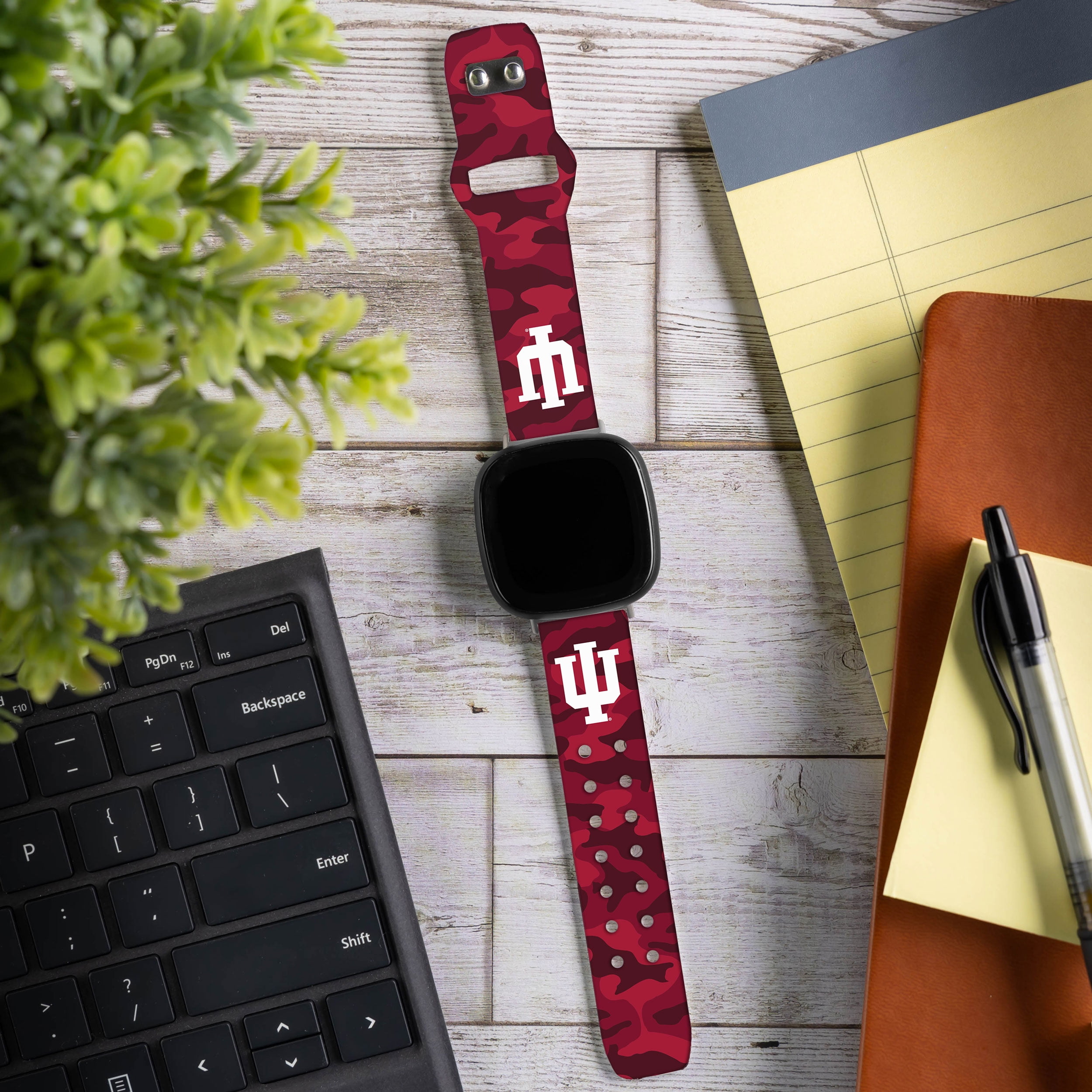 Hoosiers HD Camo Unisex Watch Band for FitBit Versa 3 & Sense (Short)