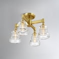 thumbnail image 4 of Crystorama Lighting Group GRG-1045-MK Gregory 4 Light 17" Wide Semi-Flush Ceiling Fixture, 4 of 7