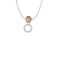 thumbnail image 2 of Delight Jewelry Silvertone Faithfully Yours Eternity Ring Mia Monkey Charm Necklace, 2 of 4