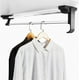 thumbnail image 1 of Extendable Pull Out Closet Rod - Wardrobe Pull-Out Trousers Rack, Pull Out Clothes Hanger Rail, for Clothes Storage Pants Coat (Size : 14in, 1 of 4