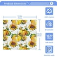 thumbnail image 3 of GZHJMY Autumn Pumpkins Sunflowers Wash Cloths 4 Pcs Small Cotton Wash Towels for Bathroom, 3 of 6