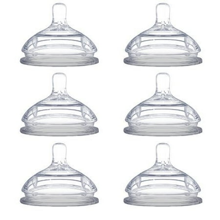 Comotomo Replacement Silicone Nipples, Fast Flow - 6 Pack