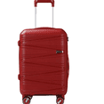 thumbnail image 1 of TRAVLR 100% PP Break Resistant Lightweight Expandable 24" Checkin Luggage Trolley - Red, 1 of 5