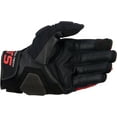 thumbnail image 2 of Alpinestars Halo Mens Leather Motorcycle Gloves Black/White/Red MD, 2 of 2