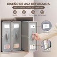 thumbnail image 4 of VIOPY Organizador De Sabanas, 4 Piezas Cajas De Almacenamiento, Organizador De Ropa De Cama Plegable, Contenedores De Almacenamiento De Tela Para Juego De S&aacute;banas, Para Closet, Debajo De La, 4 of 7