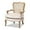 Light Beige, Oak, variant on Baxton Studio Vallea Traditional French Provincial Light Beige Velvet Fabric Upholstered White-Washed Oak Wood Armchair