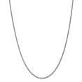 thumbnail image 6 of 14K White Gold 2.4mm Cable Chain 24 Inch, 6 of 6