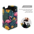 thumbnail image 3 of Yayeee Freestanding Laundry Hamper with Handle Collapsible Large Storage Basket for Clothes, Yellow Floral Flamingo, 3 of 7