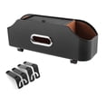 thumbnail image 3 of Organizador para asiento trasero de coche con 2 portavasos, compartimento para pañuelos y bolsillo para teléfono, ganchos antideslizantes para aperitivos y juguetes, resistente al agua y, 3 of 8