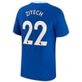 thumbnail image 1 of 22-23 Chelsea F.c. Home Shirt Number22 Hakim Ziyech Jersey Man, 1 of 4